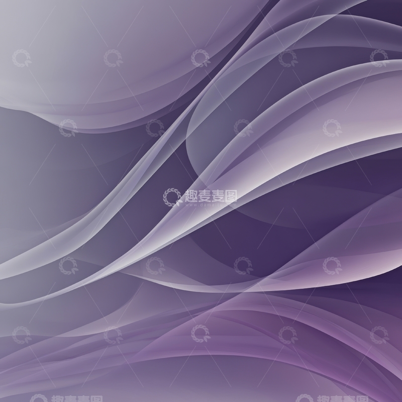 高清大图下载【趣麦麦图】紫色渐变抽象波浪背景