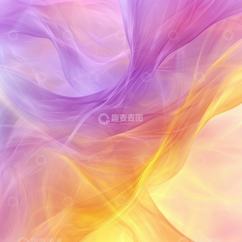 高清大图下载【趣麦麦图】紫色与橙色交织的抽象艺术背景