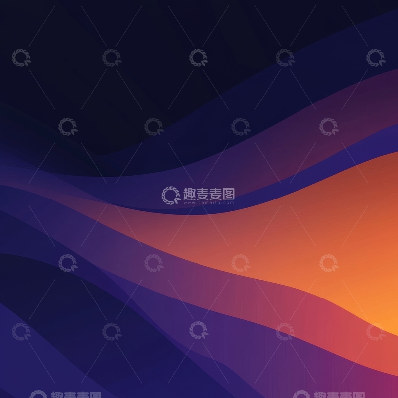 高清大图下载【趣麦麦图】渐变色波浪抽象背景