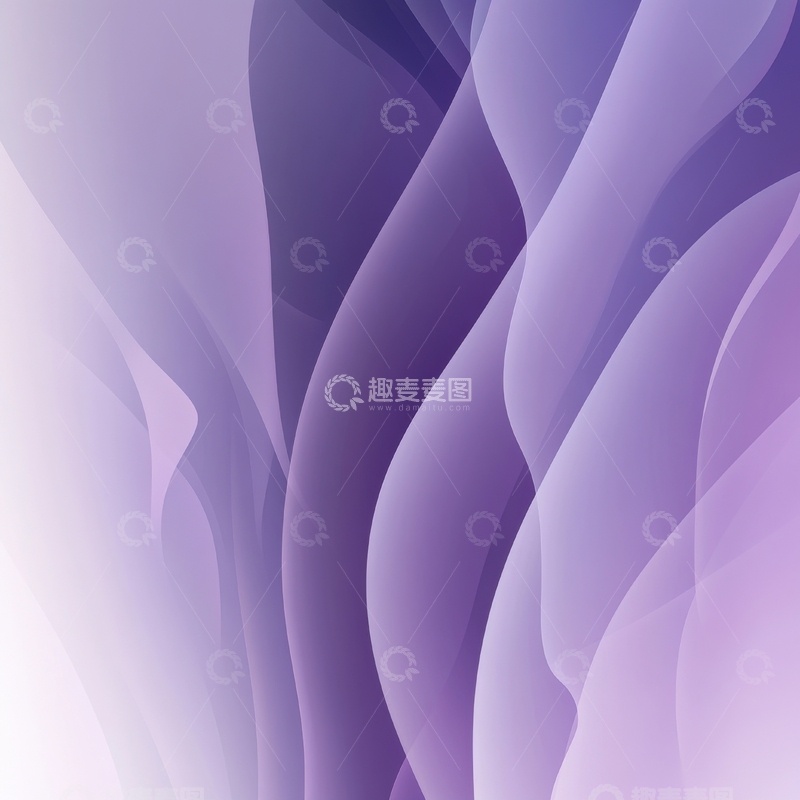 高清大图下载【趣麦麦图】紫色渐变抽象波浪背景