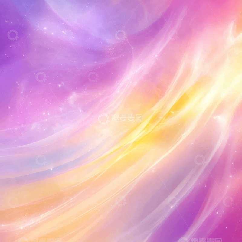 高清大图下载【趣麦麦图】梦幻色彩的宇宙星云