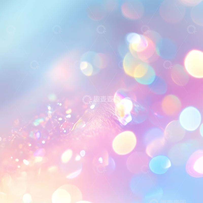 高清大图下载【趣麦麦图】梦幻色彩的光斑背景