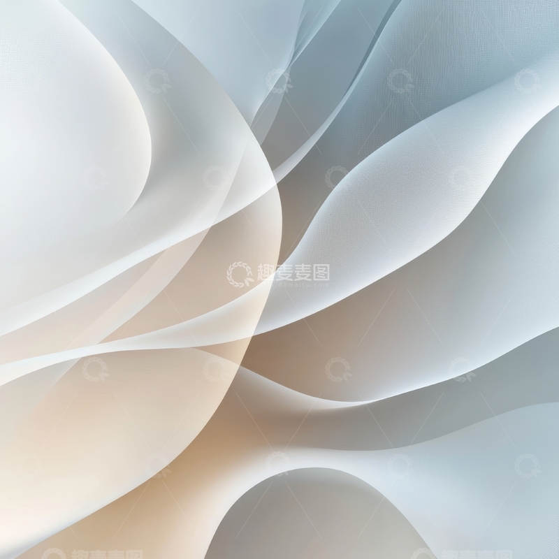 高清大图下载【趣麦麦图】柔和曲线的抽象艺术背景