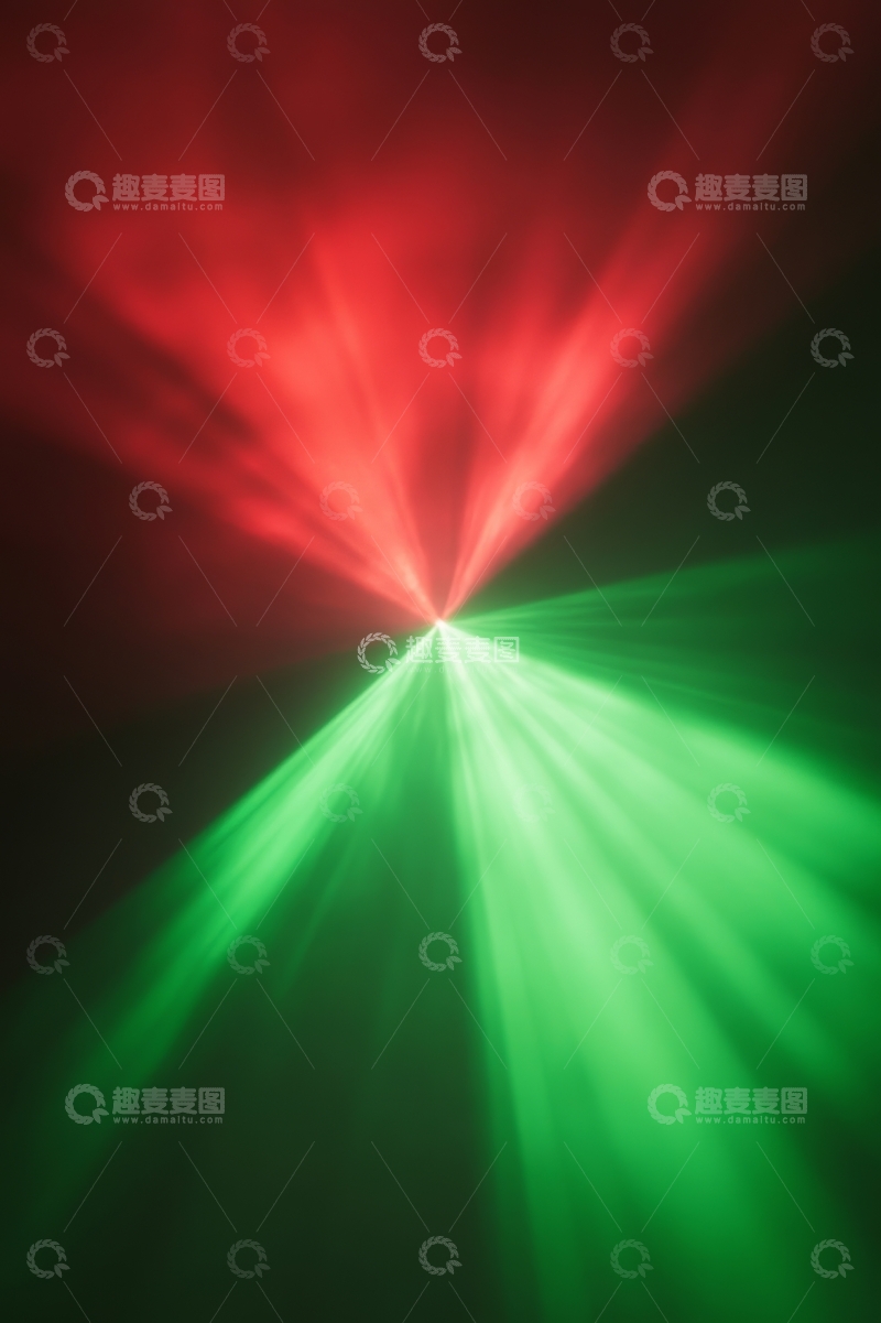 高清大图下载【趣麦麦图】红绿激光交汇的视觉效果