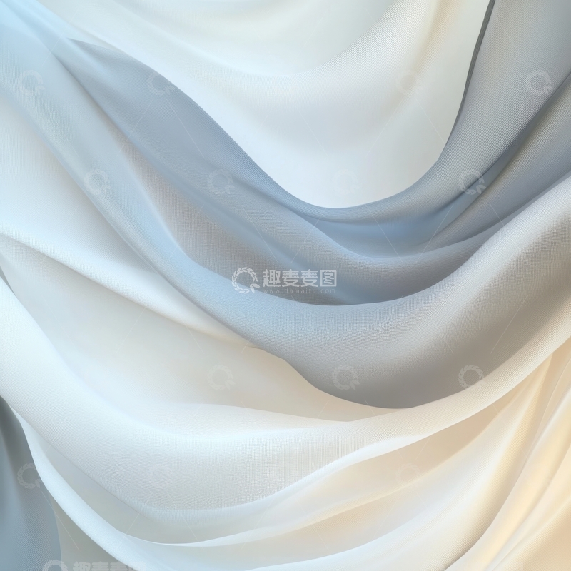 高清大图下载【趣麦麦图】柔滑丝质布料的流动纹理