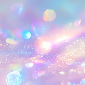 梦幻色彩的光斑与闪耀