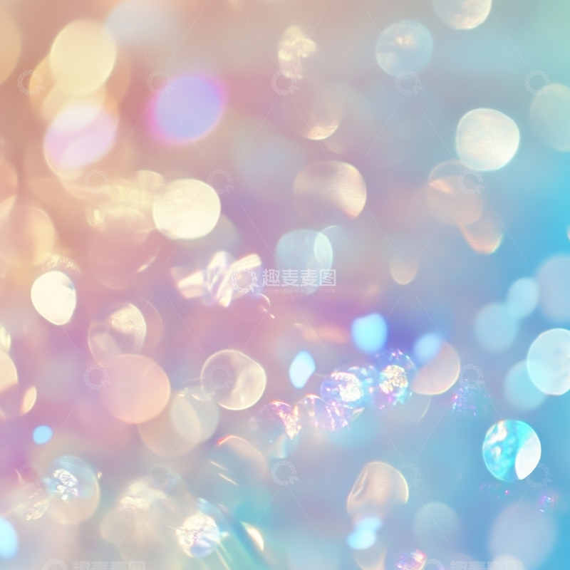 高清大图下载【趣麦麦图】梦幻色彩的光斑背景