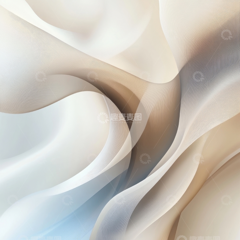 高清大图下载【趣麦麦图】柔和曲线的抽象艺术背景