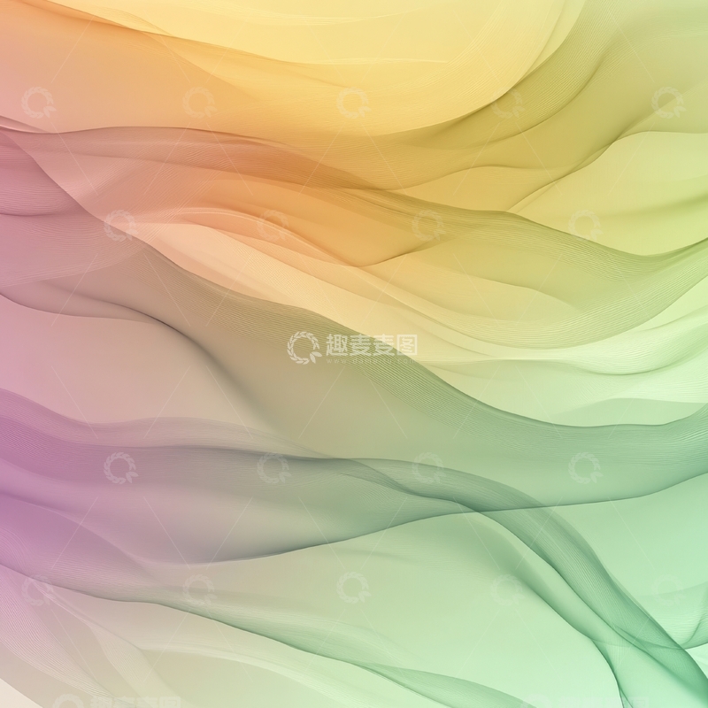 高清大图下载【趣麦麦图】柔和渐变色的抽象波纹背景