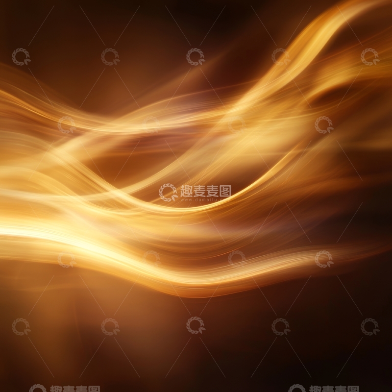 高清大图下载【趣麦麦图】流动的金色光影