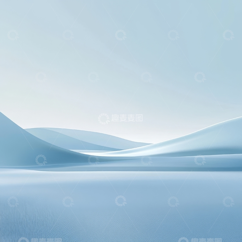 高清大图下载【趣麦麦图】淡蓝色抽象波浪背景
