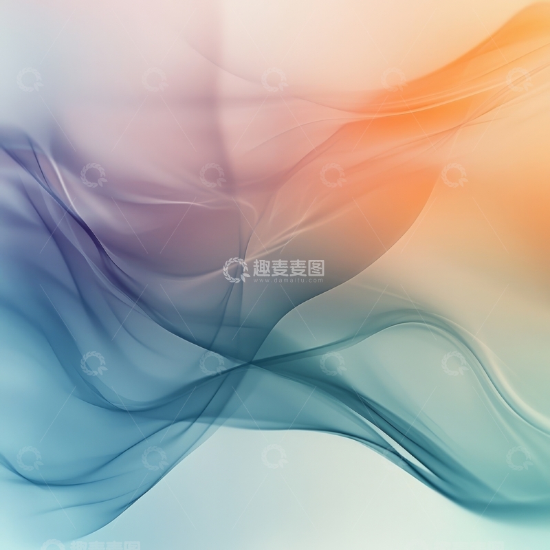 高清大图下载【趣麦麦图】渐变色彩的抽象流动图案