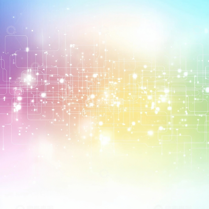 高清大图下载【趣麦麦图】渐变色彩与光斑交织的抽象背景