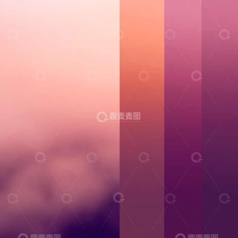 高清大图下载【趣麦麦图】渐变色彩与朦胧背景的融合