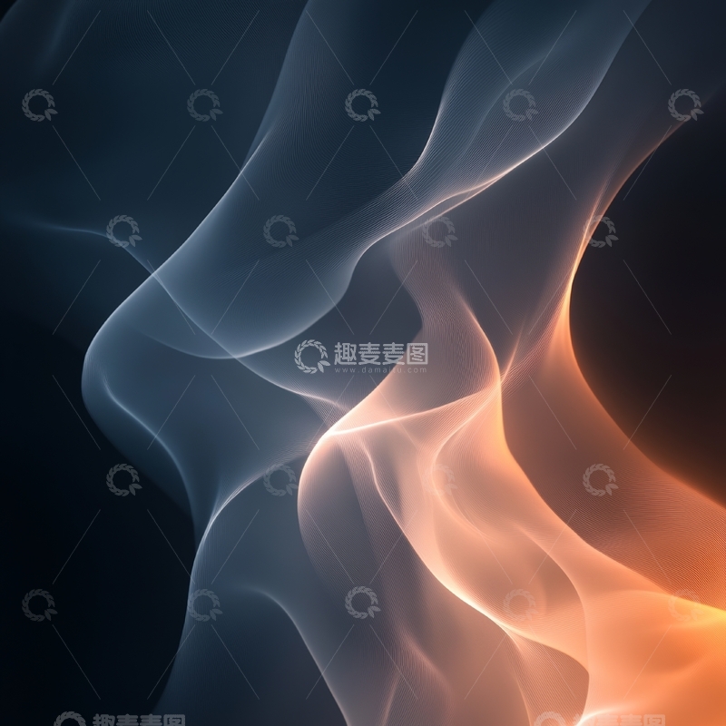 高清大图下载【趣麦麦图】流动的光影与色彩渐变