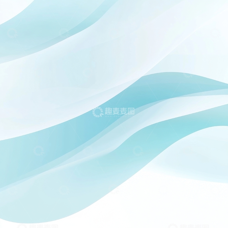 高清大图下载【趣麦麦图】淡蓝色波浪线条背景