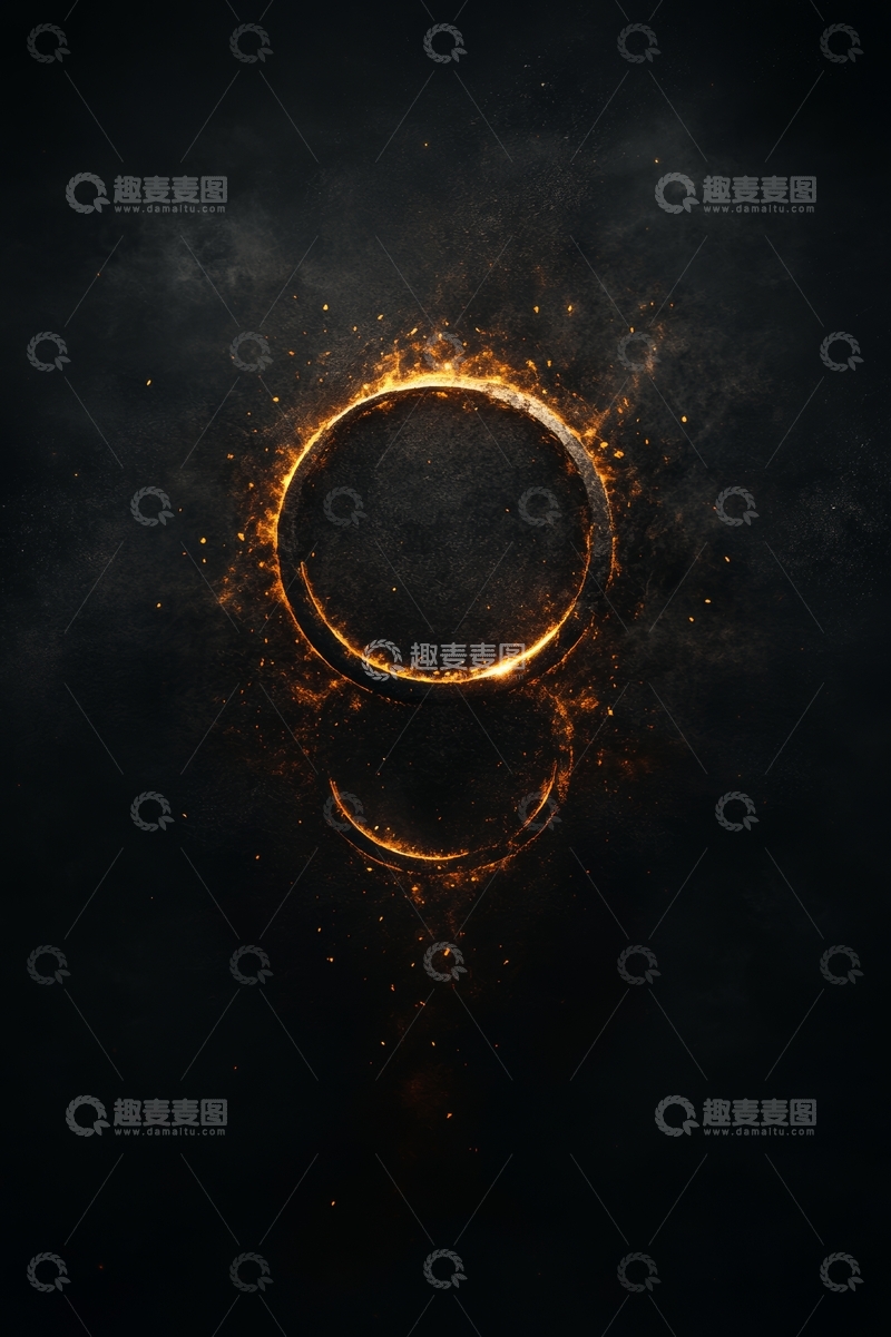 高清大图下载【趣麦麦图】光芒四射的双环结构