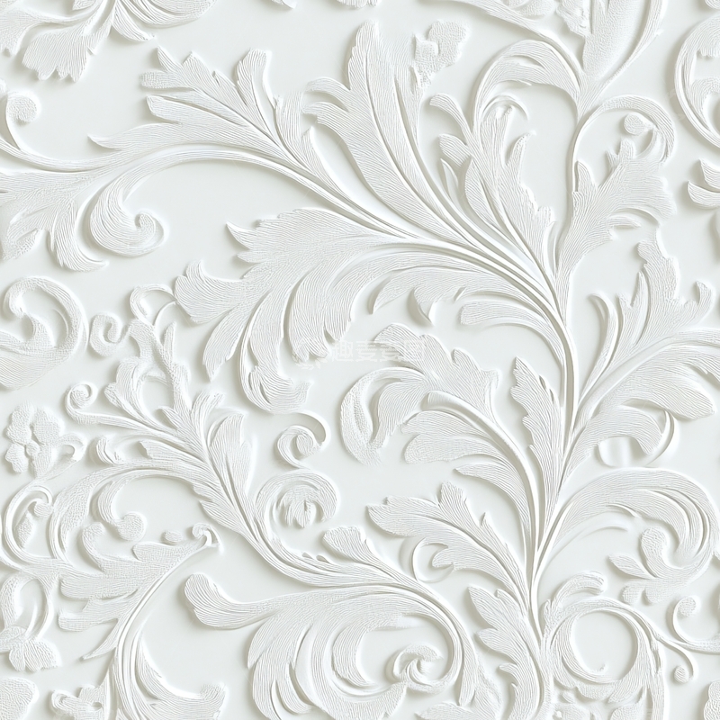 高清大图下载【趣麦麦图】白色立体花卉纹理背景