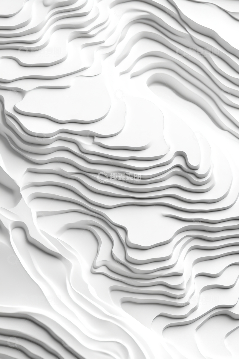 高清大图下载【趣麦麦图】白色波浪纹理背景