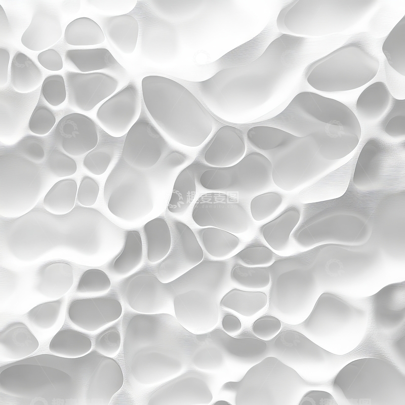 高清大图下载【趣麦麦图】白色抽象有机纹理背景