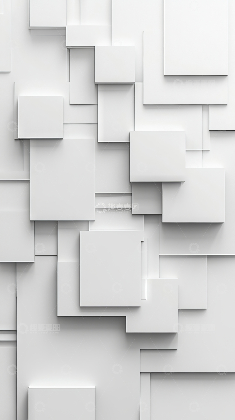高清大图下载【趣麦麦图】立体方块构成的抽象背景