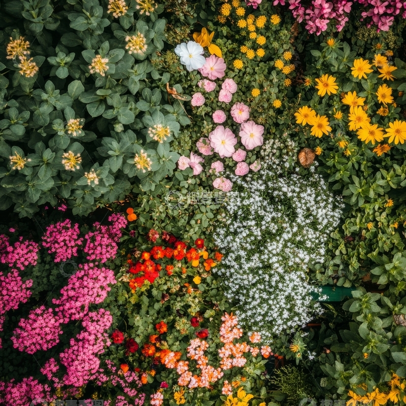 高清大图下载【趣麦麦图】多彩花卉拼接，生机盎然