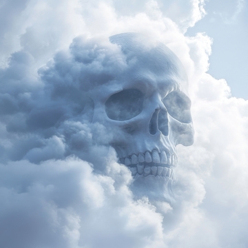 云中骷髅：神秘与恐惧的象征