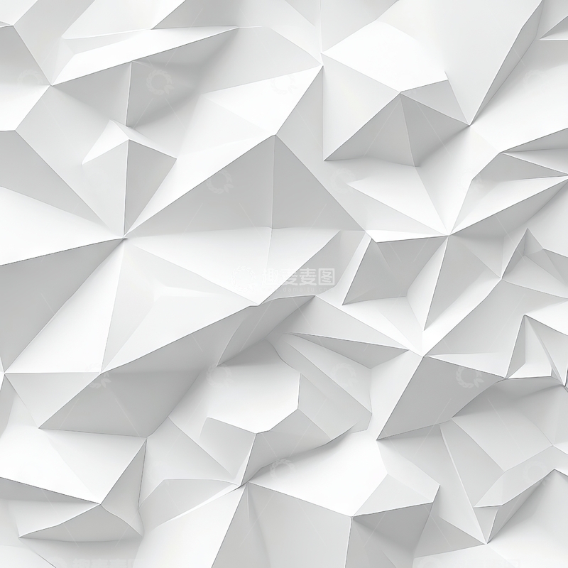 高清大图下载【趣麦麦图】白色多边形几何图案背景
