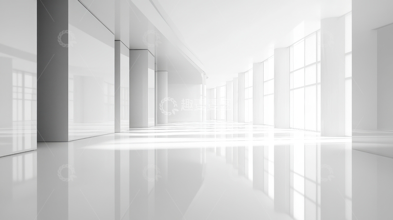 高清大图下载【趣麦麦图】现代简约室内长廊