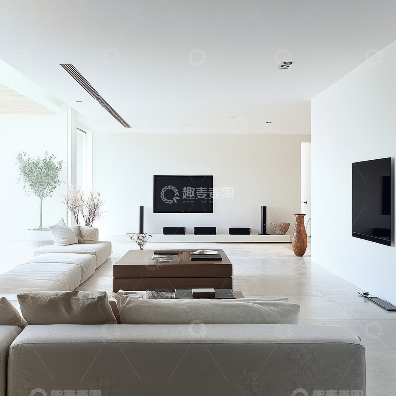 高清大图下载【趣麦麦图】现代简约客厅设计