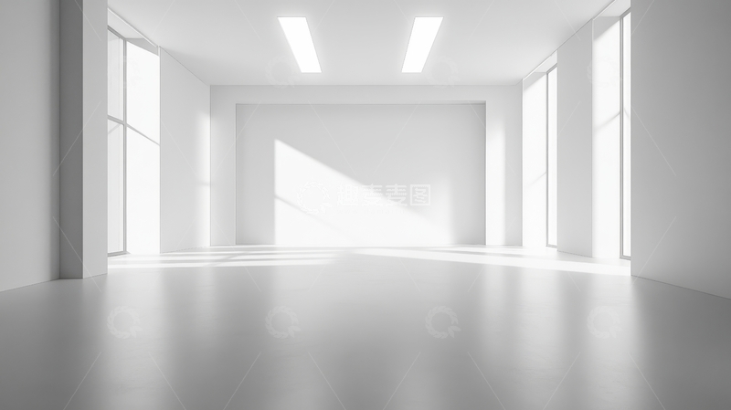 高清大图下载【趣麦麦图】明亮宽敞的空旷室内空间