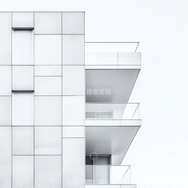 高清大图下载【趣麦麦图】现代建筑的简洁立面