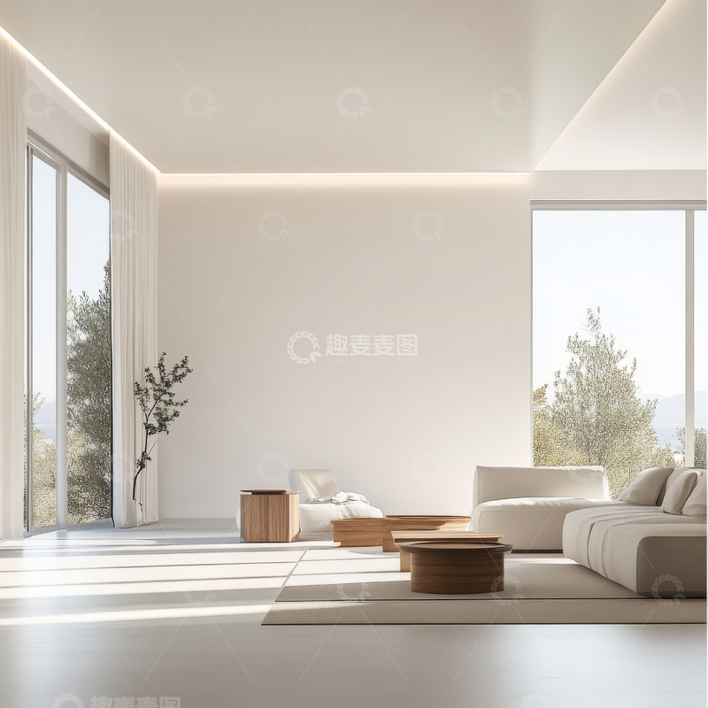 高清大图下载【趣麦麦图】现代简约客厅设计