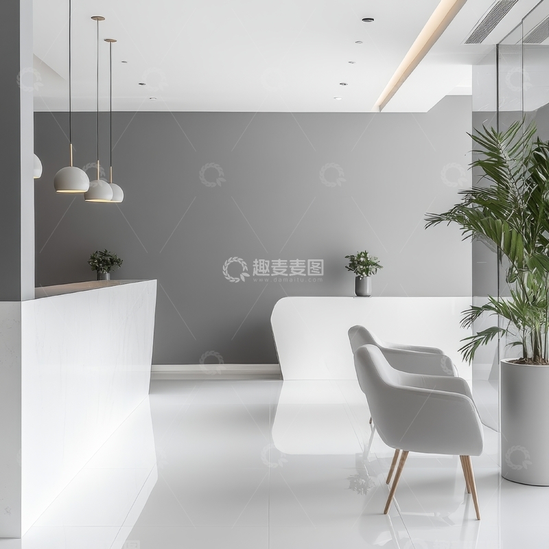 高清大图下载【趣麦麦图】现代简约接待区设计