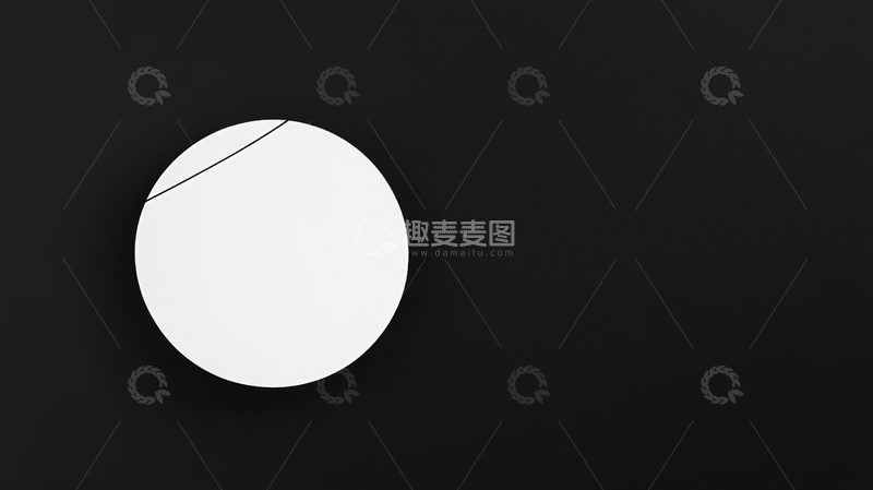 高清大图下载【趣麦麦图】黑色背景上的白色圆形物体