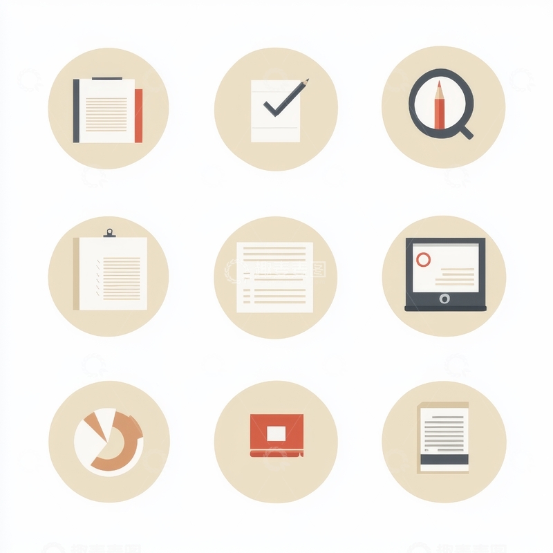 高清大图下载【趣麦麦图】办公工具图标集合