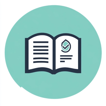 绿色背景中的打开书籍图标