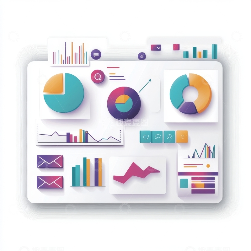 高清大图下载【趣麦麦图】数据可视化图表展示