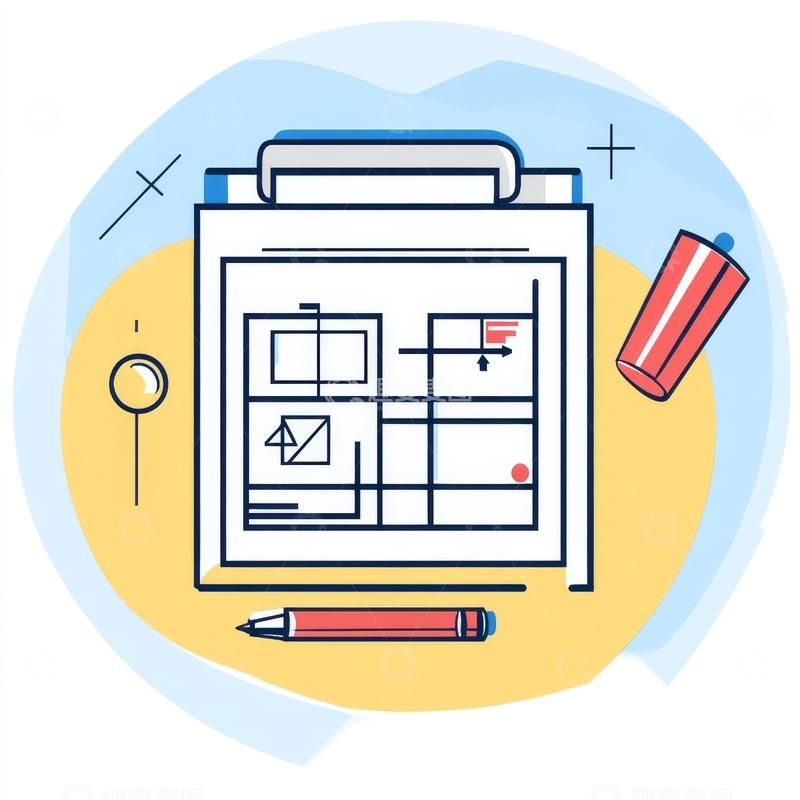 高清大图下载【趣麦麦图】设计图纸与绘图工具