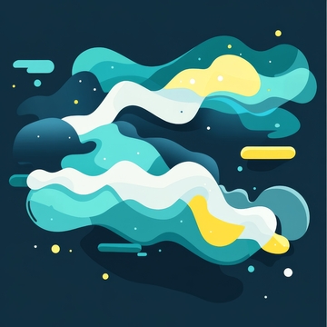 抽象云层与夜空的梦幻组合