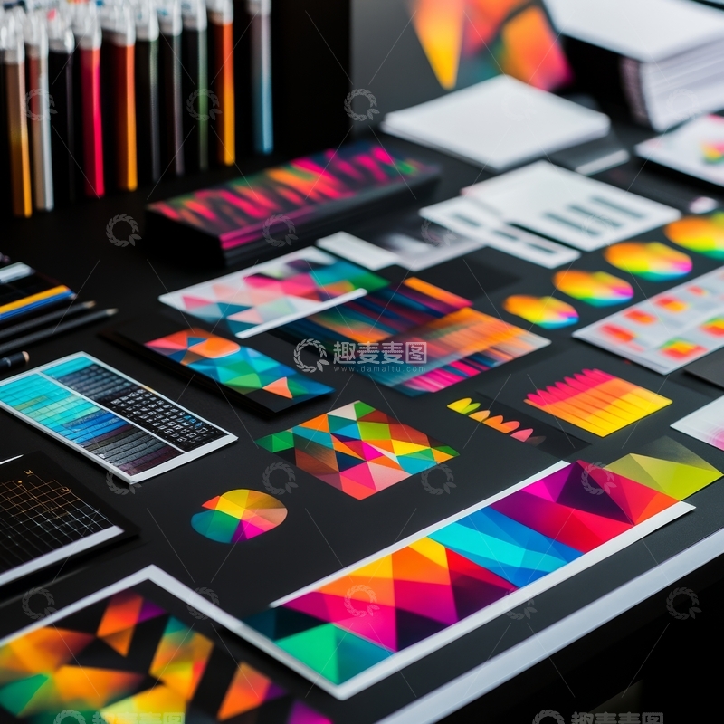 高清大图下载【趣麦麦图】-色彩丰富的设计工具与色板展示