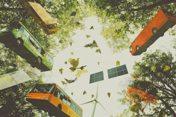 悬浮巴士与风力发电的绿色愿景