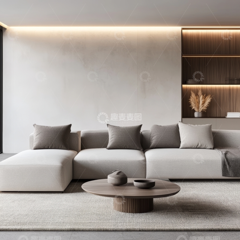 高清大图下载【趣麦麦图】现代简约客厅设计