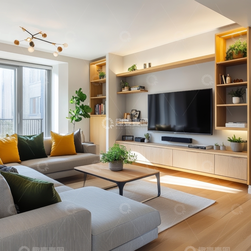 高清大图下载【趣麦麦图】现代简约客厅设计