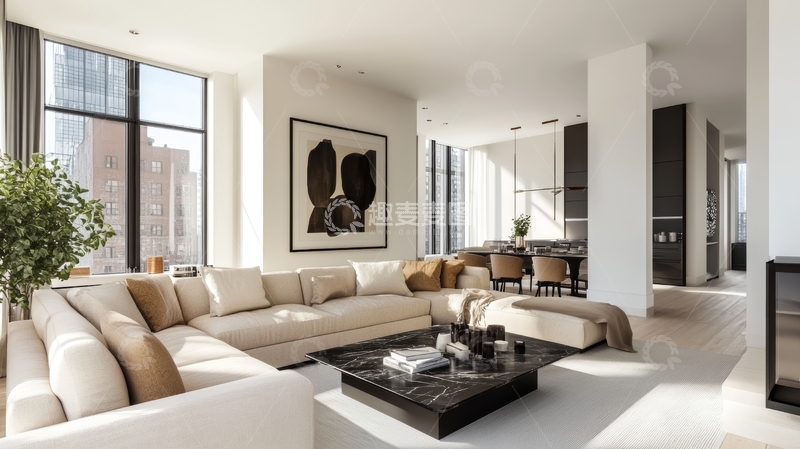 高清大图下载【趣麦麦图】现代简约客厅设计