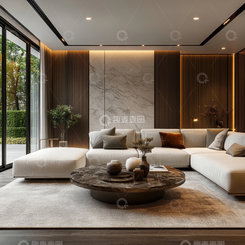 高清大图下载【趣麦麦图】现代简约客厅设计