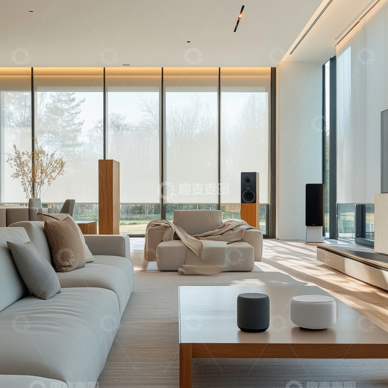 高清大图下载【趣麦麦图】现代简约客厅设计