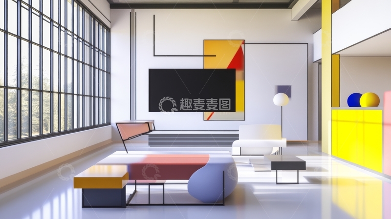 高清大图下载【趣麦麦图】现代简约客厅设计