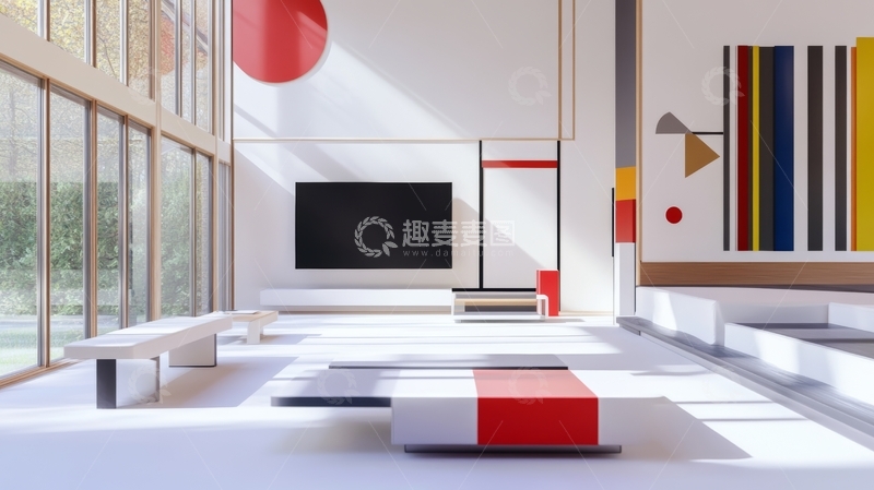 高清大图下载【趣麦麦图】现代简约客厅设计