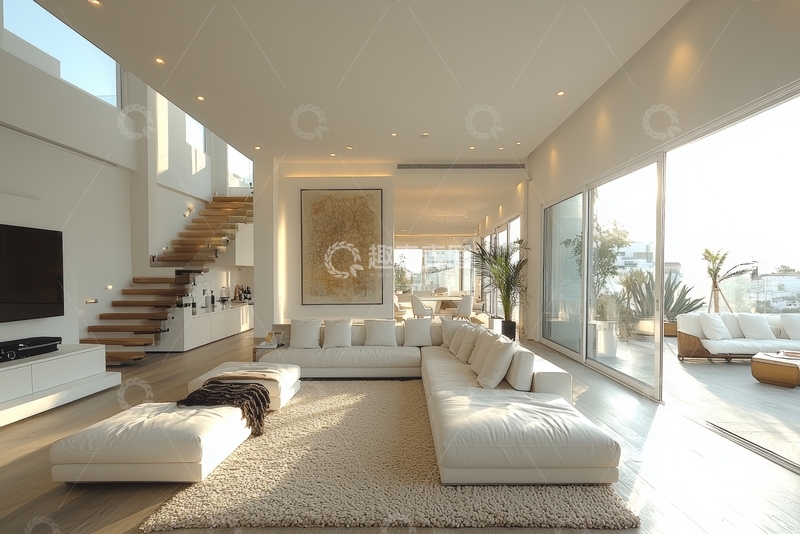 高清大图下载【趣麦麦图】现代简约客厅设计